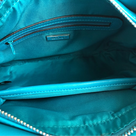 Alfani Small Twisted Handle Hobo Bag, Pool Blue, NWT - Picture 6 of 8